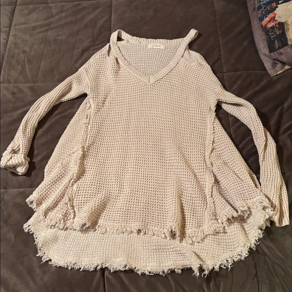 Cozy Cream Knit Sweater